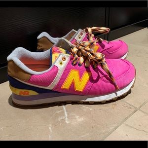 new balance pink  trainers shoes sneakers